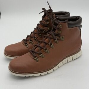 Cole Haan ZeroGrand Water Resistant Hiker Boots Woodbury Brown C25555 Mens 10.5